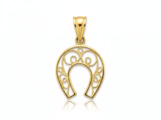 Goldener Pferdeanhänger 375